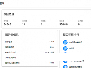 【网站源码】API管理源码 一个你从未见过的全新版本界面