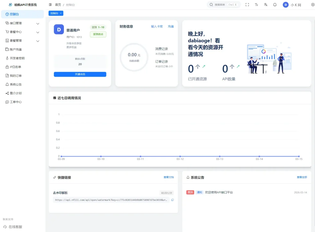2026全新UI解析计费系统源码 附教程【网站源码】-木叔脚本